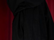 Graduation fail! Man's gown flies open and naked body and big dick is exposed during ceremony 
