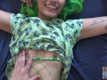 Fucked in Green Fishnets