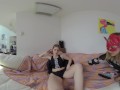 gorgeous margarita taking a large dildo in her tiny pussy miss_pussycat vr180 vr video