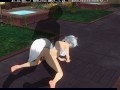 3D HENTAI fucked neko girl in the garden