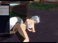 3D HENTAI fucked neko girl in the garden