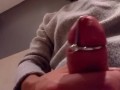 Cum stopper, solo, wanking, masturbation, cum, dick, cock