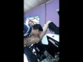 Sexy Chica en una moto se masturba FETICHE