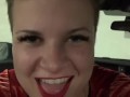 Dominatrix girlfriend wants a quickie in the car. POV, Role-Play, Exhibitionist, Car Sex