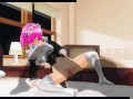 3D HENTAI Fucked in the bedroom by Ram from anime RE:ZERO