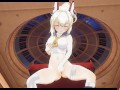 3D HENTAI Ayanami from Azur Lane masturbation and cum