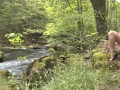 Spaziergang und Fingern in Dessous