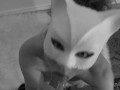 Black + White POV Masked BJ