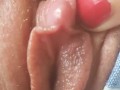 Super close up clit play in the van 