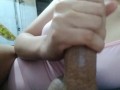 Hot Sexy Asian Slimy And Slippery Handjob HUGE CUMSHOT