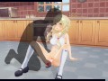 3D HENTAI fucked his stepsister with a vibrator
