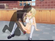 3D HENTAI fucked his stepsister with a vibrator