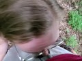 Amateur Teen Slut Sarah Evans Naked Outside Public Sucking Cock and Getting a Fucking Hot Facial.