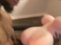 Amateur American Guy Stroking Big Dick & Licking & Eating Pussy