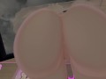 Hot Angel sits on your face ❤️ POV Facesitting with intense moaning in VRchat [uncensored 3d hentai]