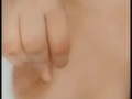 White undies boob rub