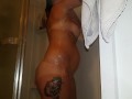 Wife smoking in shower 