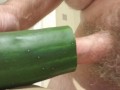 Fucking a cucumber (Cum)