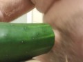 Fucking a cucumber (Cum)