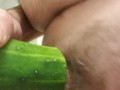 Fucking a cucumber (Cum)