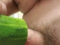 Fucking a cucumber (Cum)