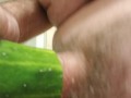 Fucking a cucumber (Cum)