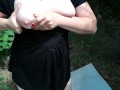MILF MASTURBATES IN THE WOODS NEAR THE LAKE