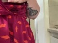Milkymama teases milk filled tits through dress in short clip 