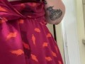 Milkymama teases milk filled tits through dress in short clip 