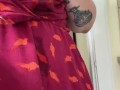 Milkymama teases milk filled tits through dress in short clip 