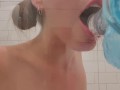 Cam Cutie Shows Off Long Tongue In Kinky Spit Show