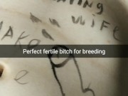 My wife is perfect breeding slut for strangers [Cuckold. Snapchat]