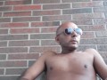 FUNBOYY SOLO SERIES-  Stripping down and big cock play while I smoke on hotel balcony 