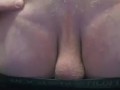 Anal gape training with ball