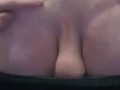Anal gape training with ball