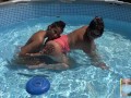 Unpredictable Ass Whirlpool. 2 Hot Chicks in bikinis create manmade hazard. Men . Don't swim.!!!!!