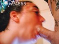 Super soaked Sloppy deepthroat blowjob for CUM IN MOUTH EXPLOSION