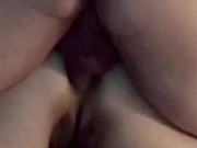 Young man pumping his load into mature hot wife’s ass
