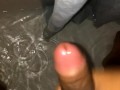 Nutting a fat load in the shower 