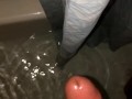 Nutting a fat load in the shower 
