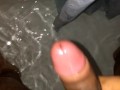 Nutting a fat load in the shower 