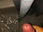 Nutting a fat load in the shower 