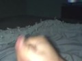 Stroking Hard Uncut Dick To Intense Big Load Orgasm 