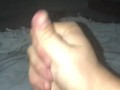 Stroking Hard Uncut Dick To Intense Big Load Orgasm 