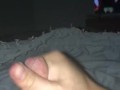 Stroking Hard Uncut Dick To Intense Big Load Orgasm 