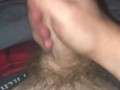 Stroking Hard Uncut Dick To Intense Big Load Orgasm 