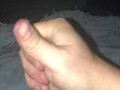 Stroking Hard Uncut Dick To Intense Big Load Orgasm 