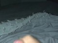 Stroking Hard Uncut Dick To Intense Big Load Orgasm 