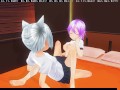 3D HENTAI lesbian stepsisters fuck after school