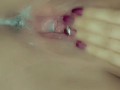 real creampie after hot and hard sex 